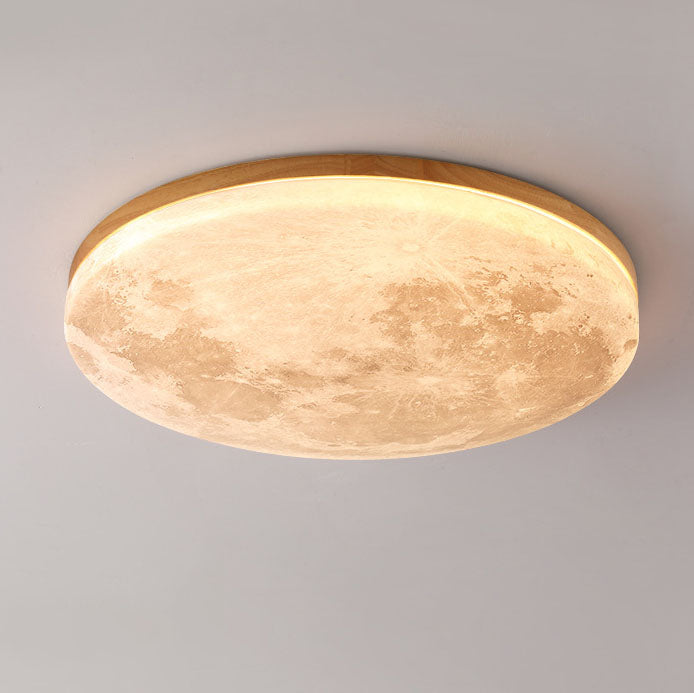 Nordic Minimalist Moon LED Flush Mount Ceiling Light
