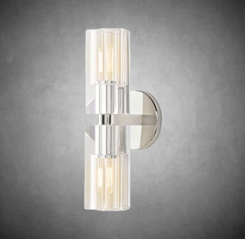 Linear Crystal Wall Sconce