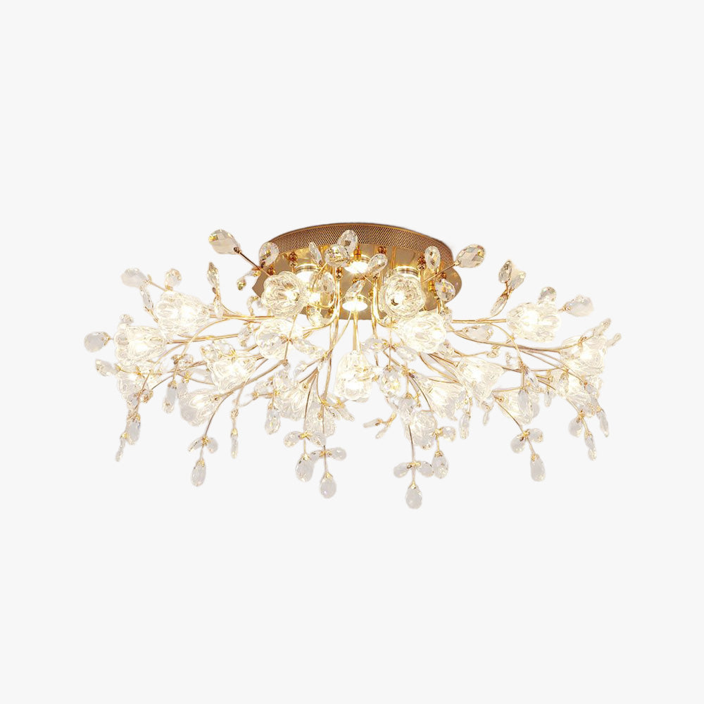 Crystal Blossom Ceiling Light