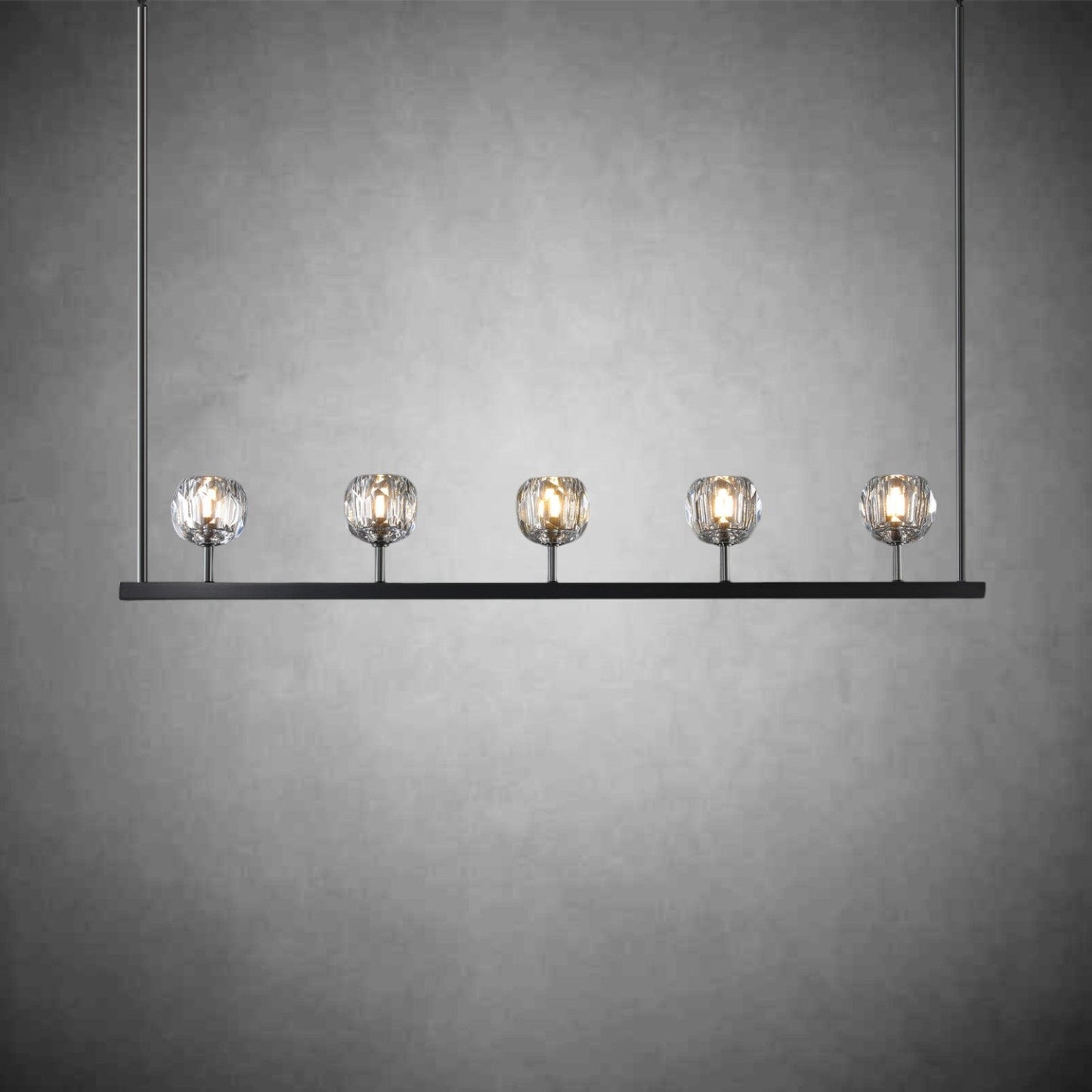 Crystal Ball Linear Chandelier