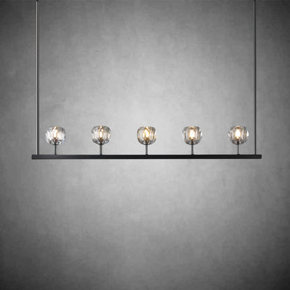 Crystal Ball Linear Chandelier