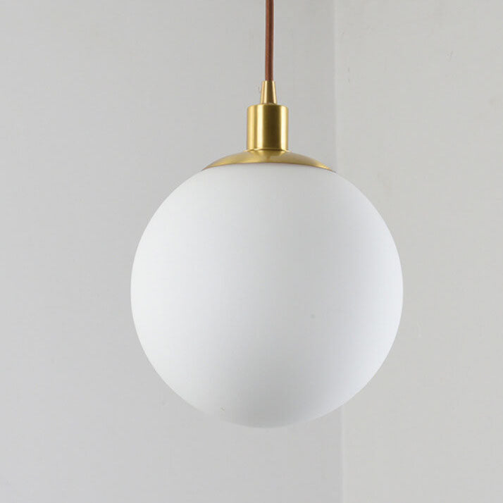 Minimalist Frosted Globe Pendant Light
