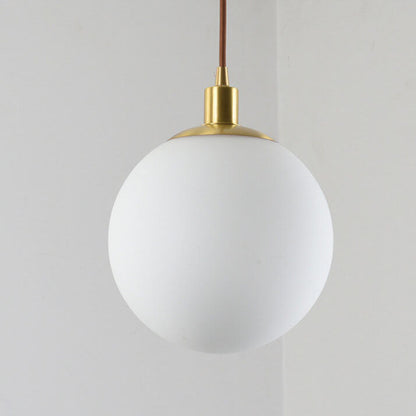 Minimalist Frosted Globe Pendant Light