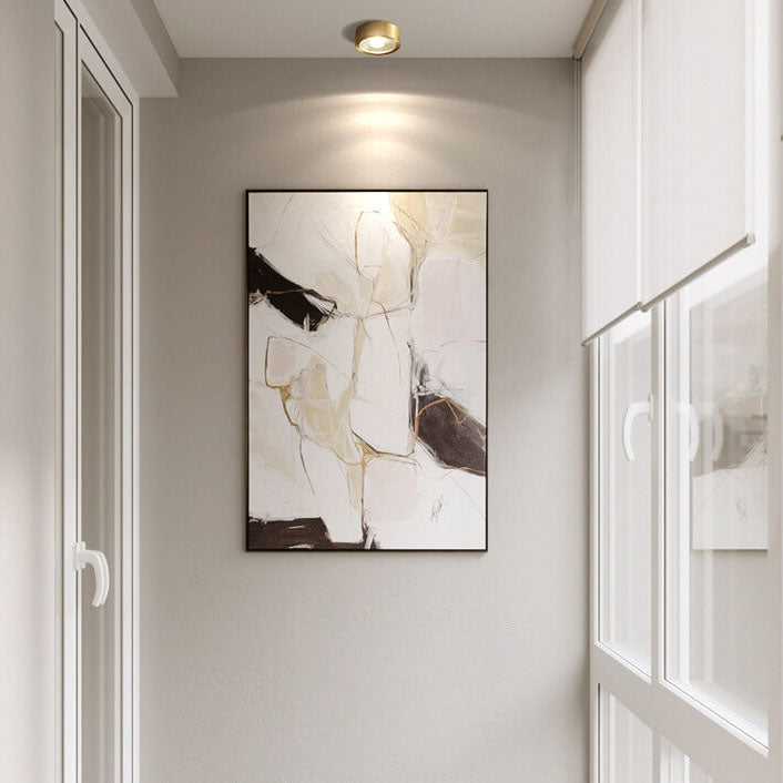 Modern Gold Round LED Ceiling Light
