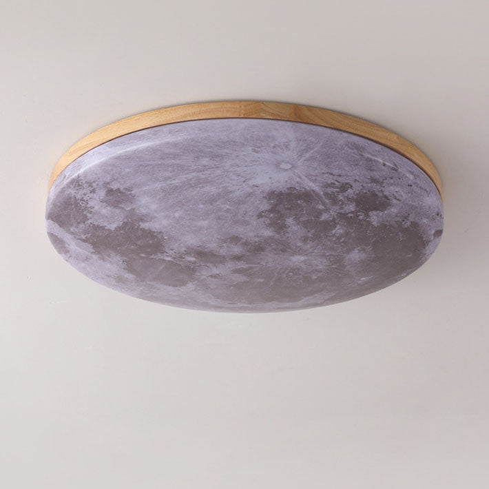 Nordic Minimalist Moon LED Flush Mount Ceiling Light