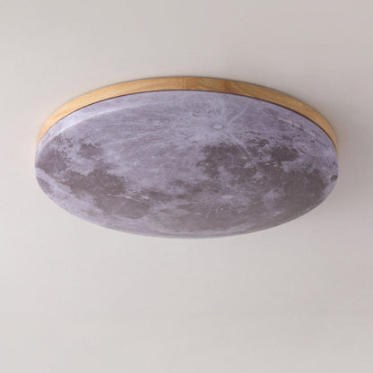 Nordic Minimalist Moon LED Flush Mount Ceiling Light