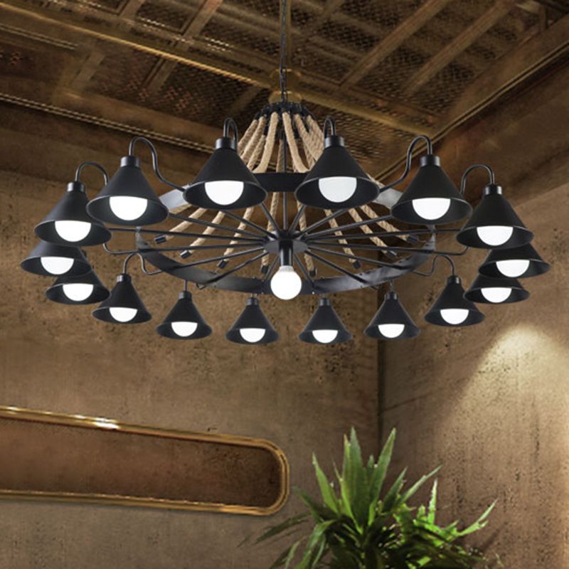 Industrial Metal Chandelier