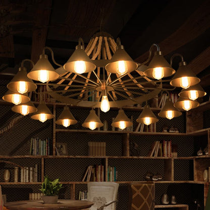 Industrial Metal Chandelier