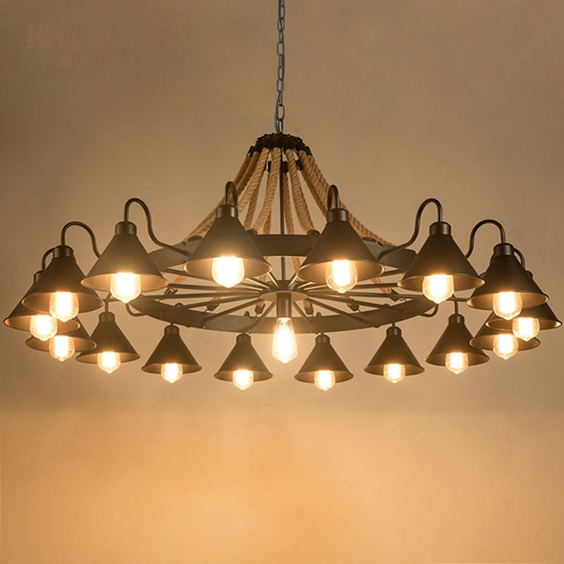Industrial Metal Chandelier