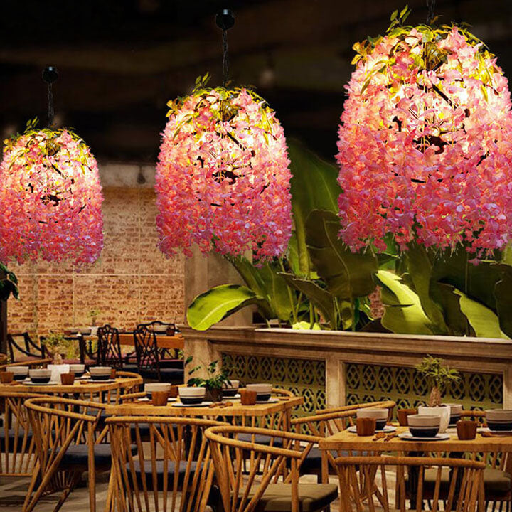 Floral Hanging Vine Chandelier Pendant Light