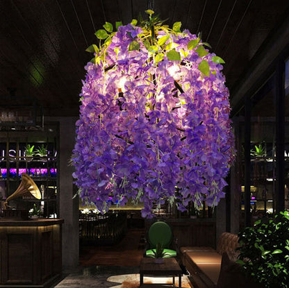Floral Hanging Vine Chandelier Pendant Light
