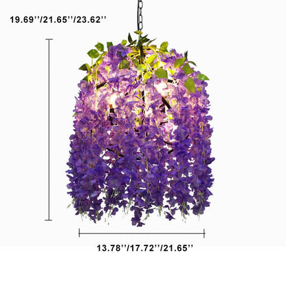 Floral Hanging Vine Chandelier Pendant Light