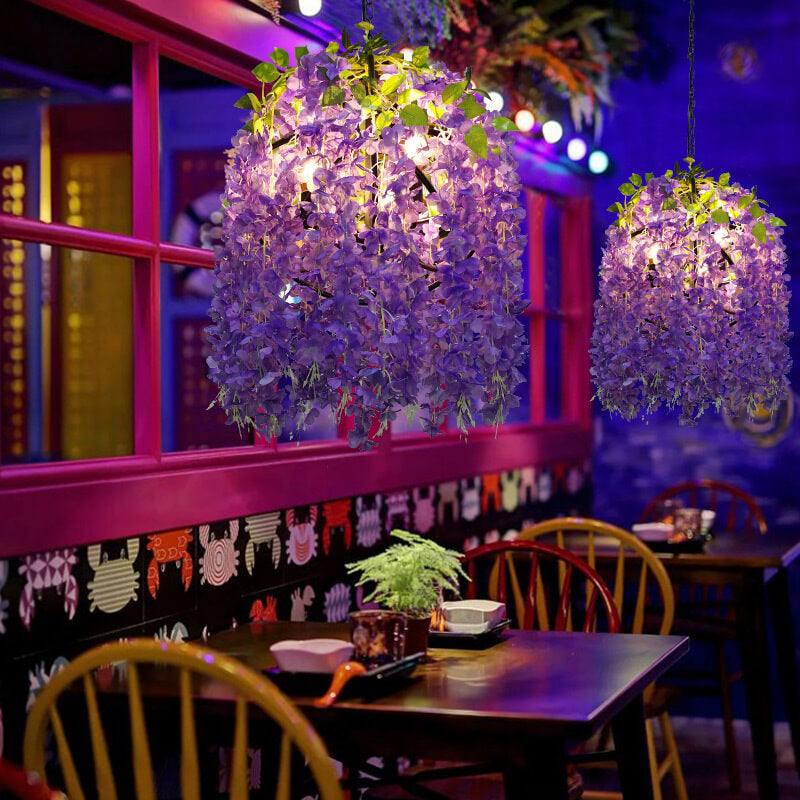 Floral Hanging Vine Chandelier Pendant Light