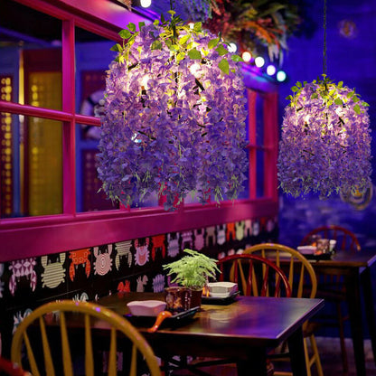 Floral Hanging Vine Chandelier Pendant Light