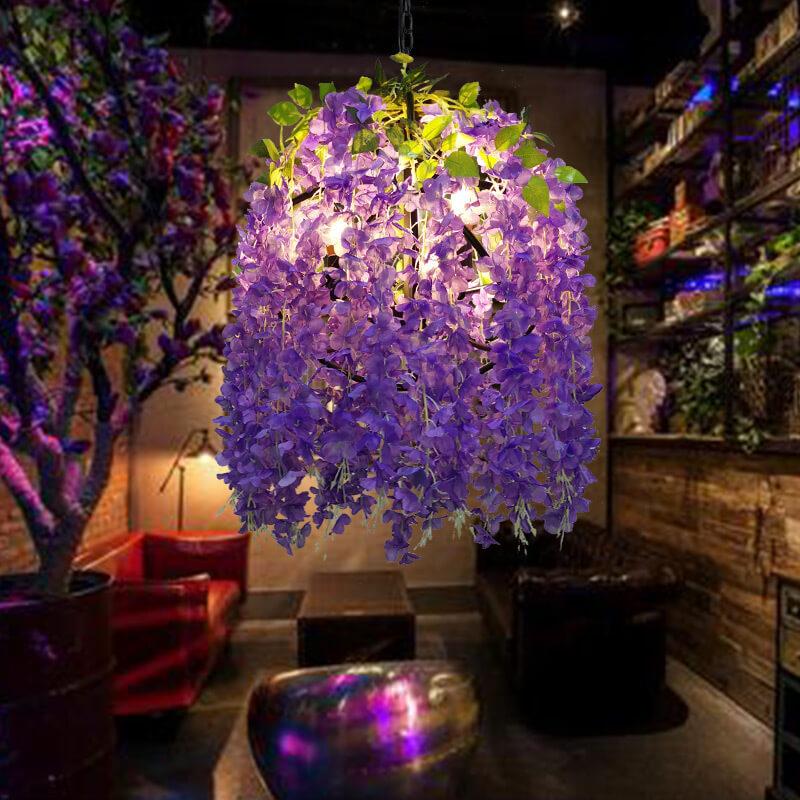 Floral Hanging Vine Chandelier Pendant Light