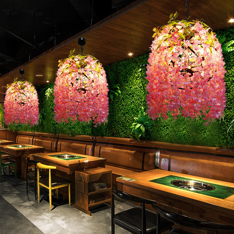 Floral Hanging Vine Chandelier Pendant Light