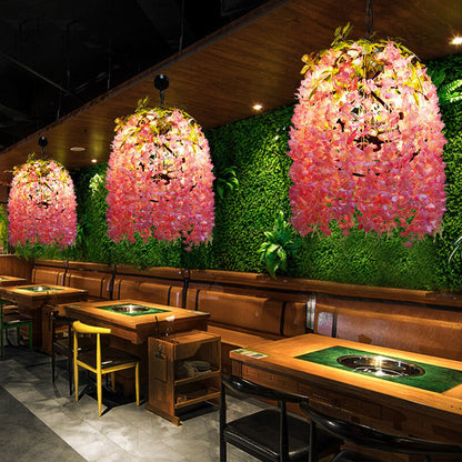 Floral Hanging Vine Chandelier Pendant Light