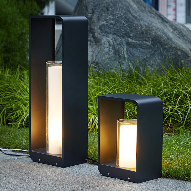Modern Outdoor LED Frame Lantern Light