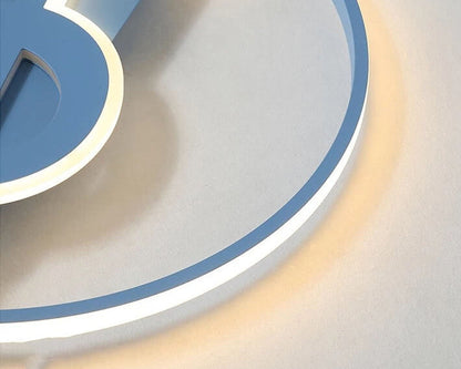 Music Note LED Flush Mount Ceiling Light