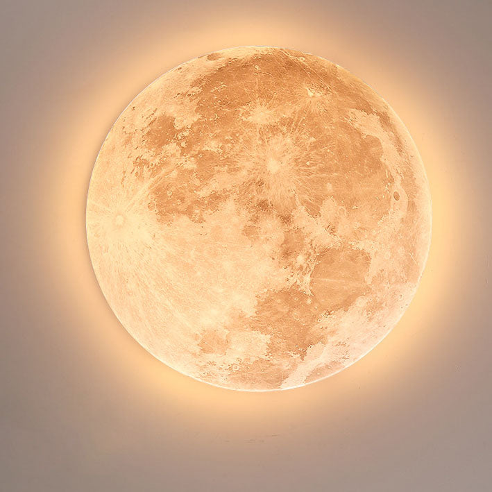 Nordic Minimalist Moon LED Flush Mount Ceiling Light