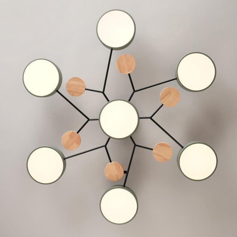 Modern Scandinavian Multi-Branch LED Ceiling Light