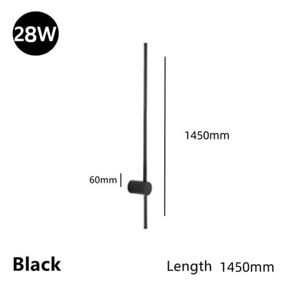 Rotating LED Line Wall Lamp