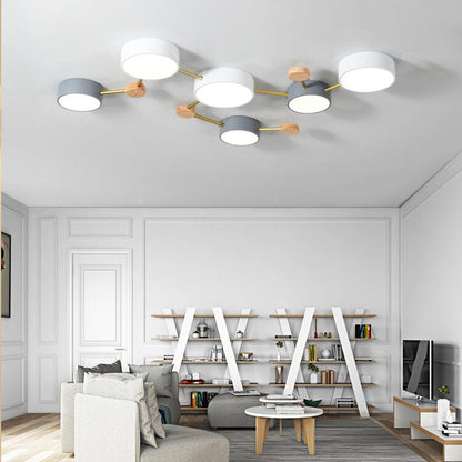 Modern Nordic Multi-Head LED Ceiling Light