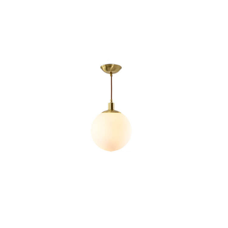 Minimalist Frosted Globe Pendant Light