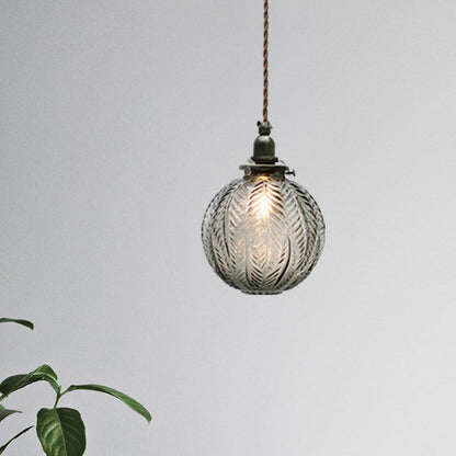 Vintage Inspired Glass Pendant Light