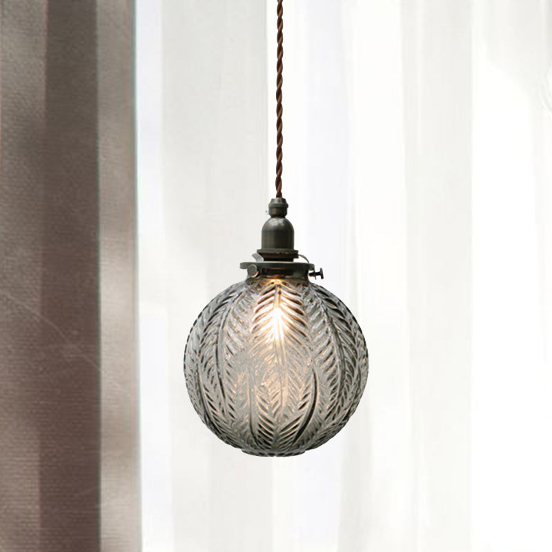 Vintage Inspired Glass Pendant Light