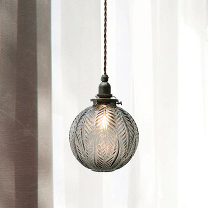 Vintage Inspired Glass Pendant Light