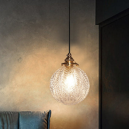 Vintage Inspired Glass Pendant Light
