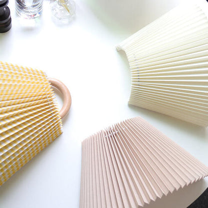Modern Wooden Fabric Shade Wall Lamp with Plug-In Option