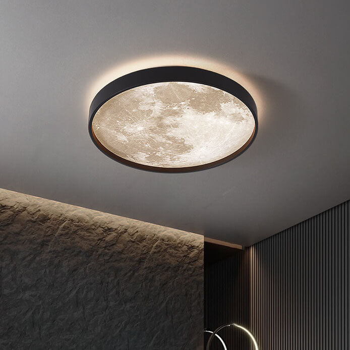 Modern Moon Glow LED Ceiling Light