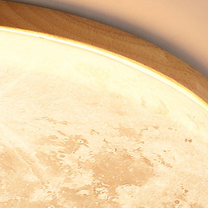 Nordic Minimalist Moon LED Flush Mount Ceiling Light