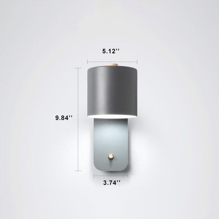 Adjustable Macaron Cylinder Wall Light