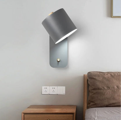 Adjustable Macaron Cylinder Wall Light