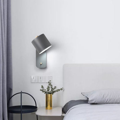 Adjustable Macaron Cylinder Wall Light