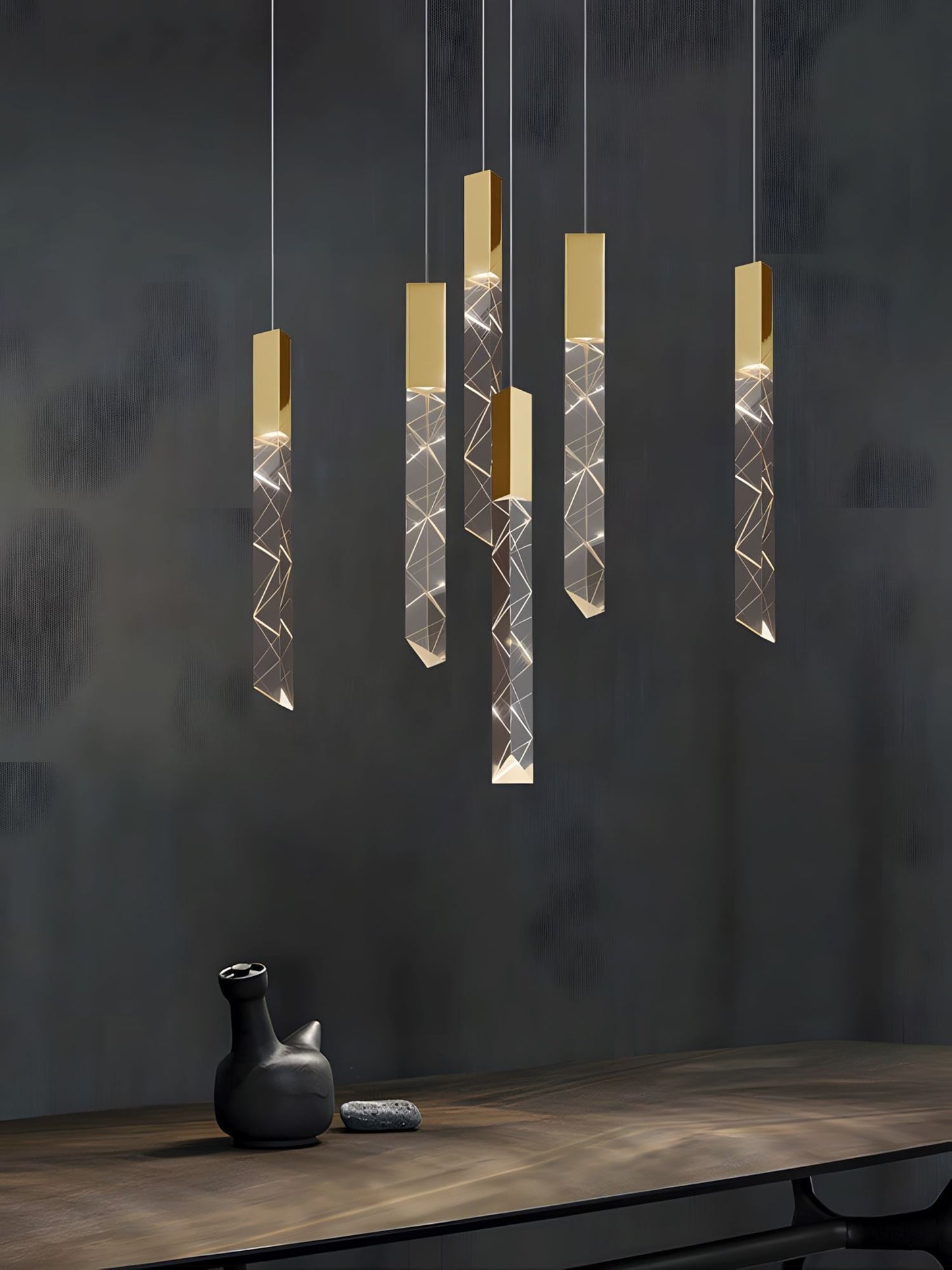 Luminous Cascade Chandelier