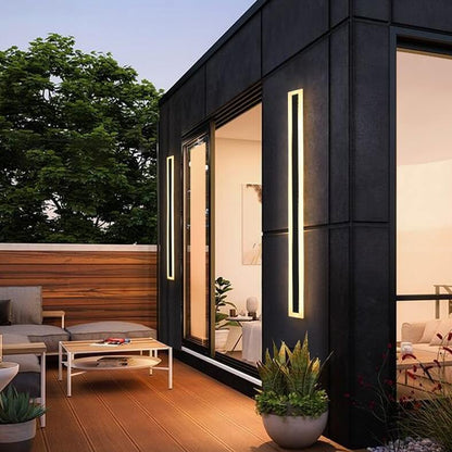 Modern Vertical LED Outdoor Wall Light