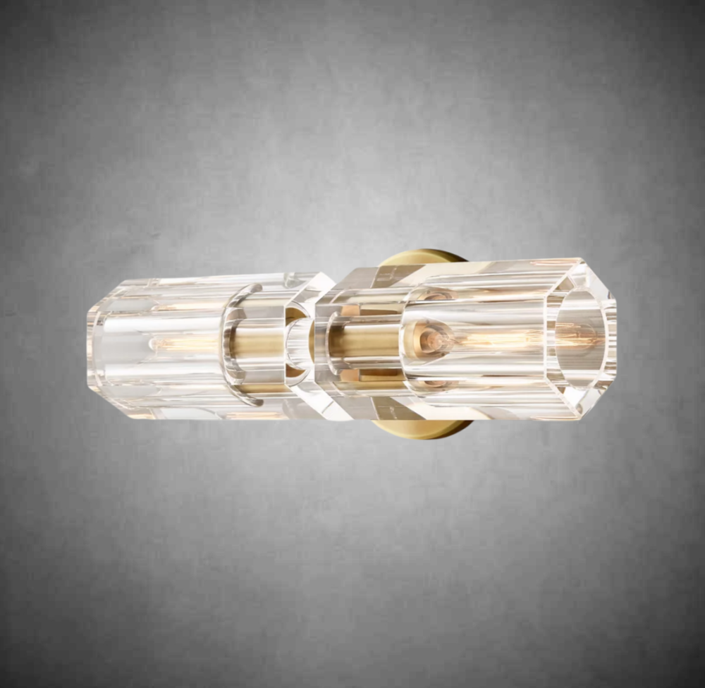 Linear Crystal Wall Sconce