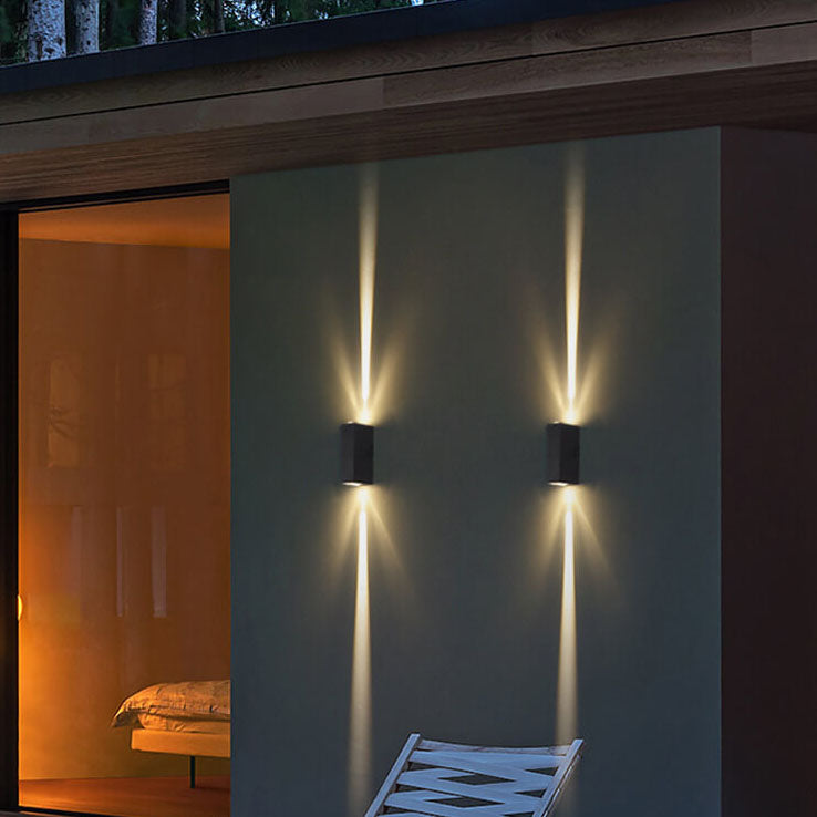 Modern Dual Beam LED Outdoor Wall Light