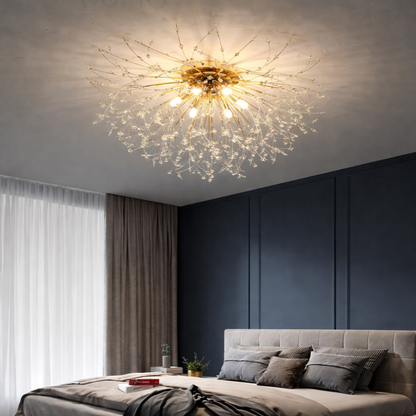 WOMO Dandelion Crystal Flush Mount Ceiling Light-WM1014