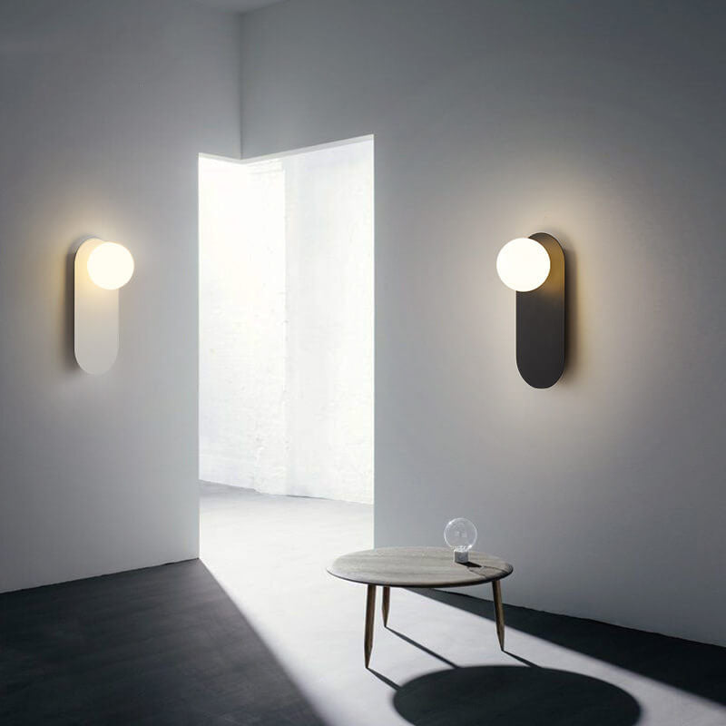 Nordic Minimalist Glass Globe Wall Lamp
