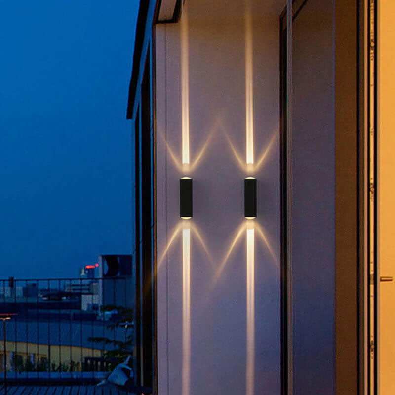 Modern Dual Beam LED Outdoor Wall Light
