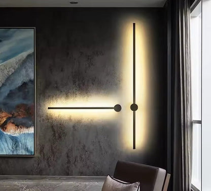 Rotating LED Line Wall Lamp