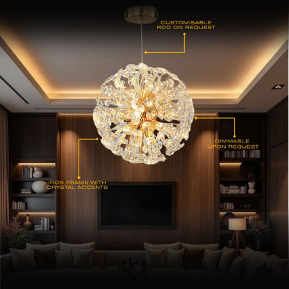 Crystal Burst Chandelier