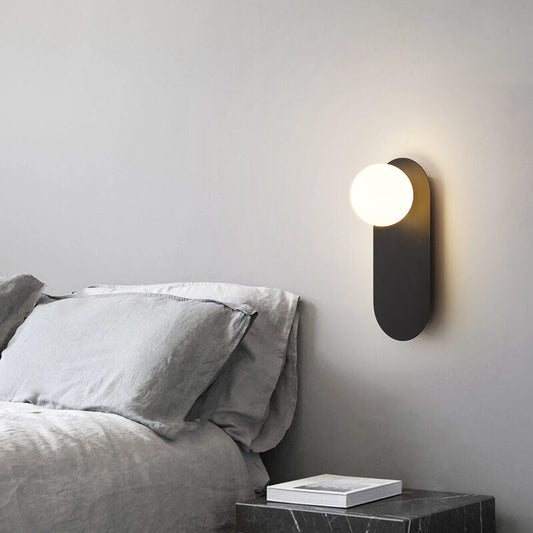 Nordic Minimalist Glass Globe Wall Lamp