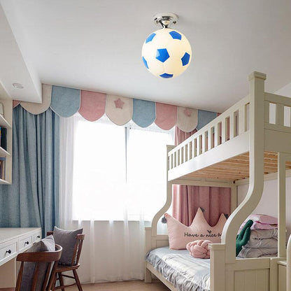 Kids Soccer Ball Ceiling Light