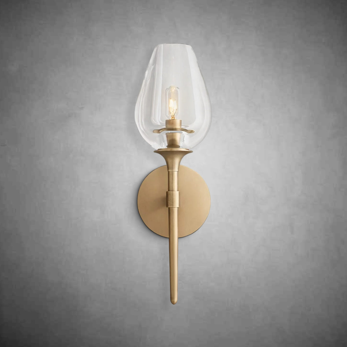 Glass Petal Wall Sconce